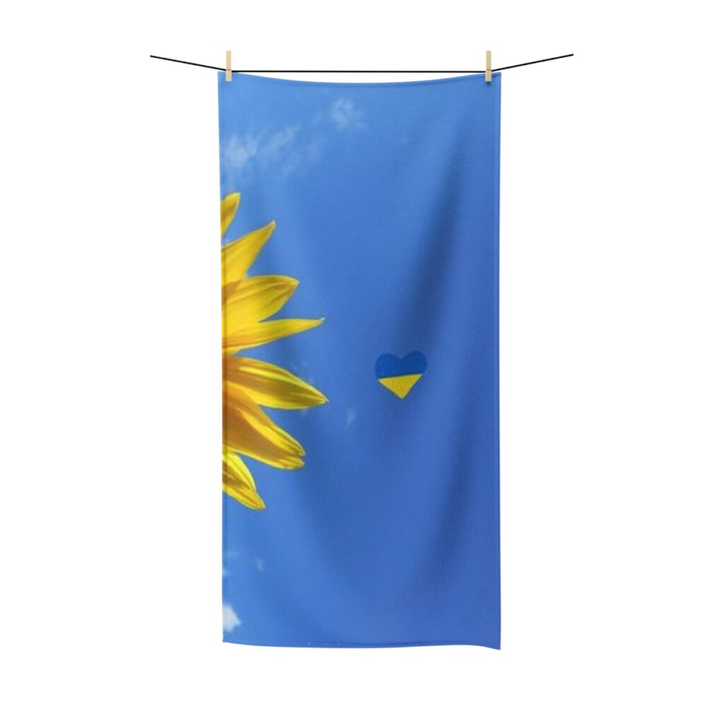 polycotton towel “Ukrainian heart”