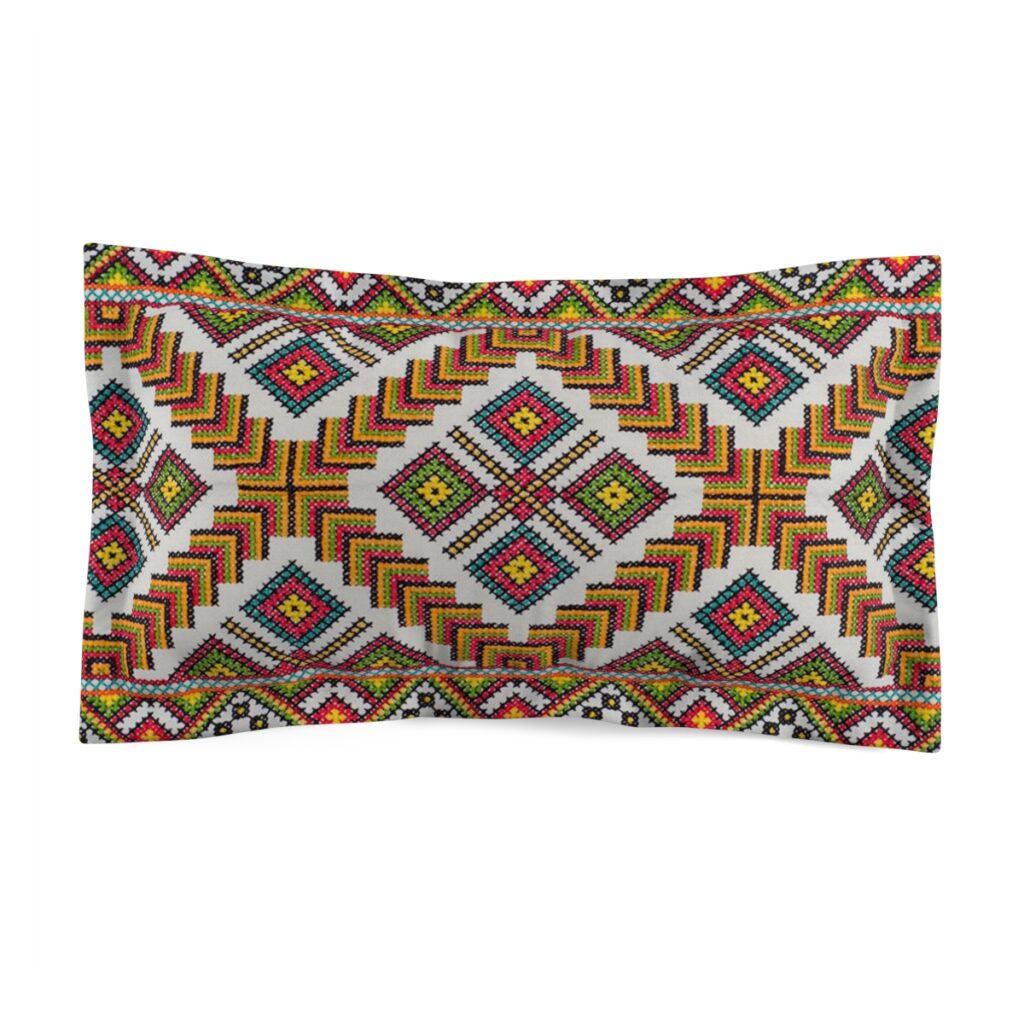 microfiber pillow sham “Ukrainian embroidery”