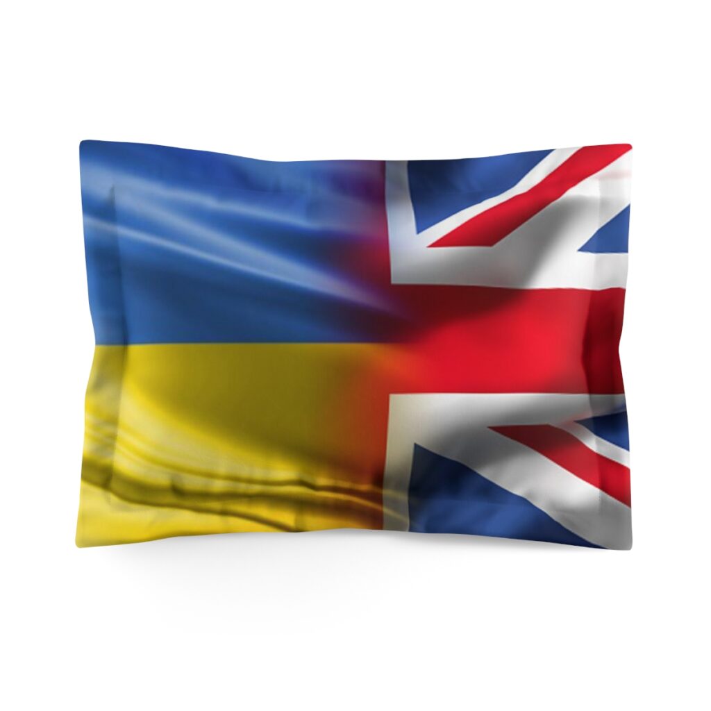 microfiber pillow sham “Ukraine and England”