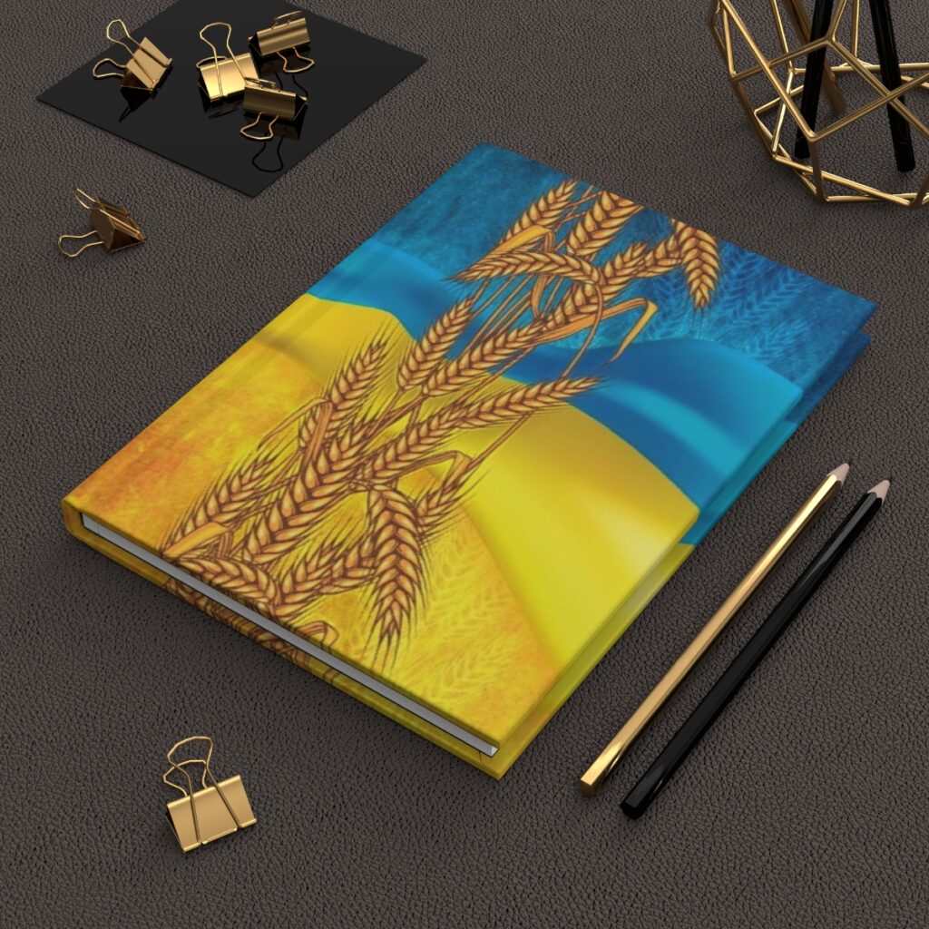 hardcover journal matte “Ukrainian Wheat”