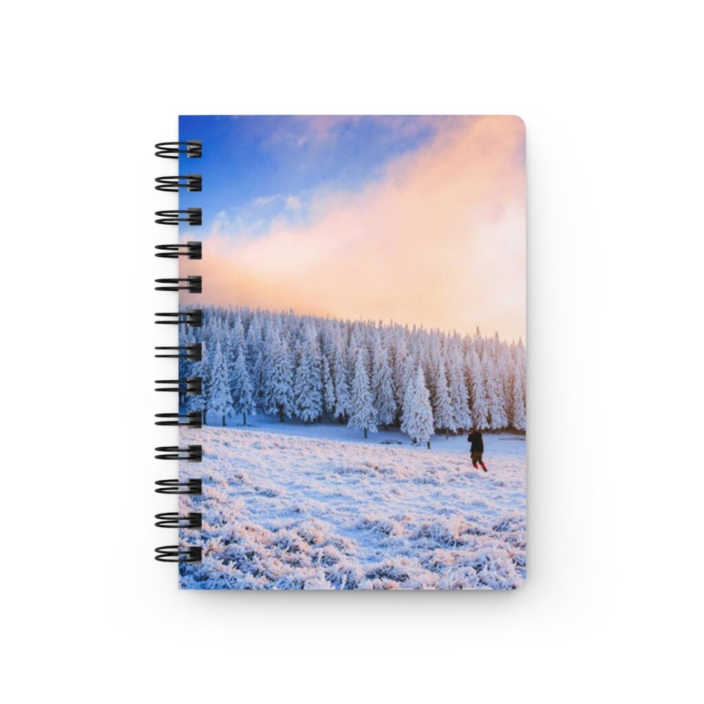 spiral bound journal “Winter Carpathians”