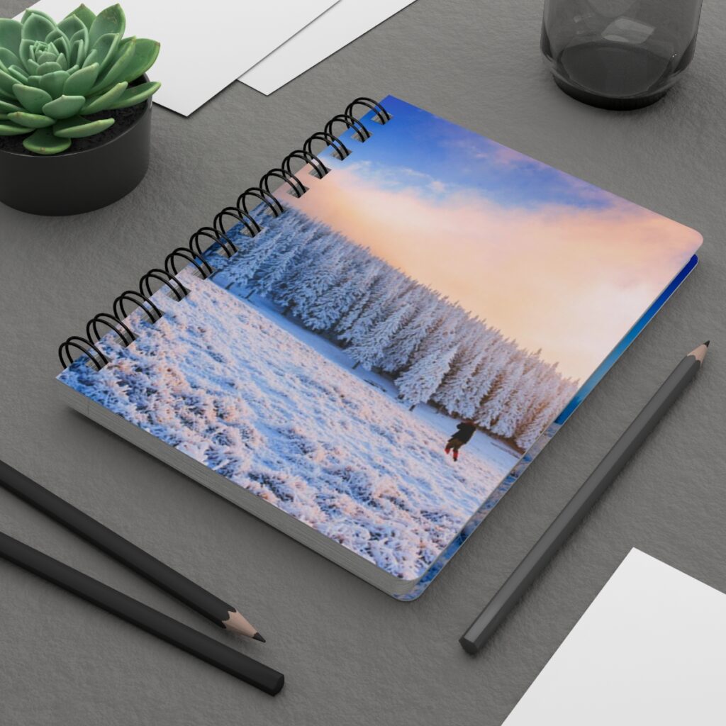 spiral bound journal “Winter Carpathians”