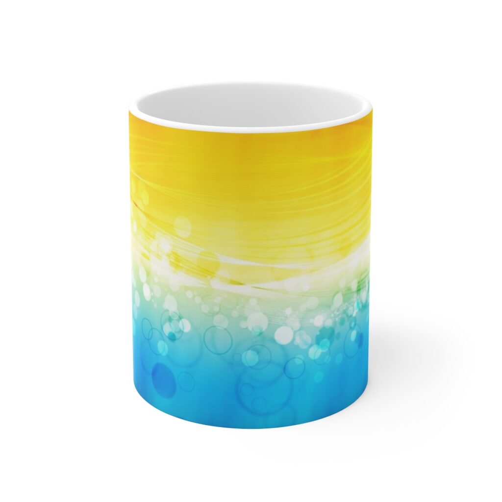 mug 11oz “Blue and Yellow”