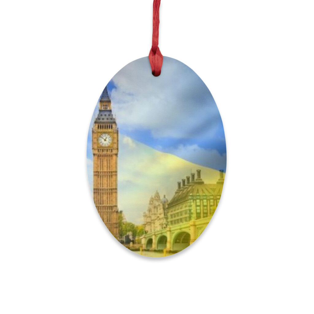 wooden ornaments “Ukraine and England”