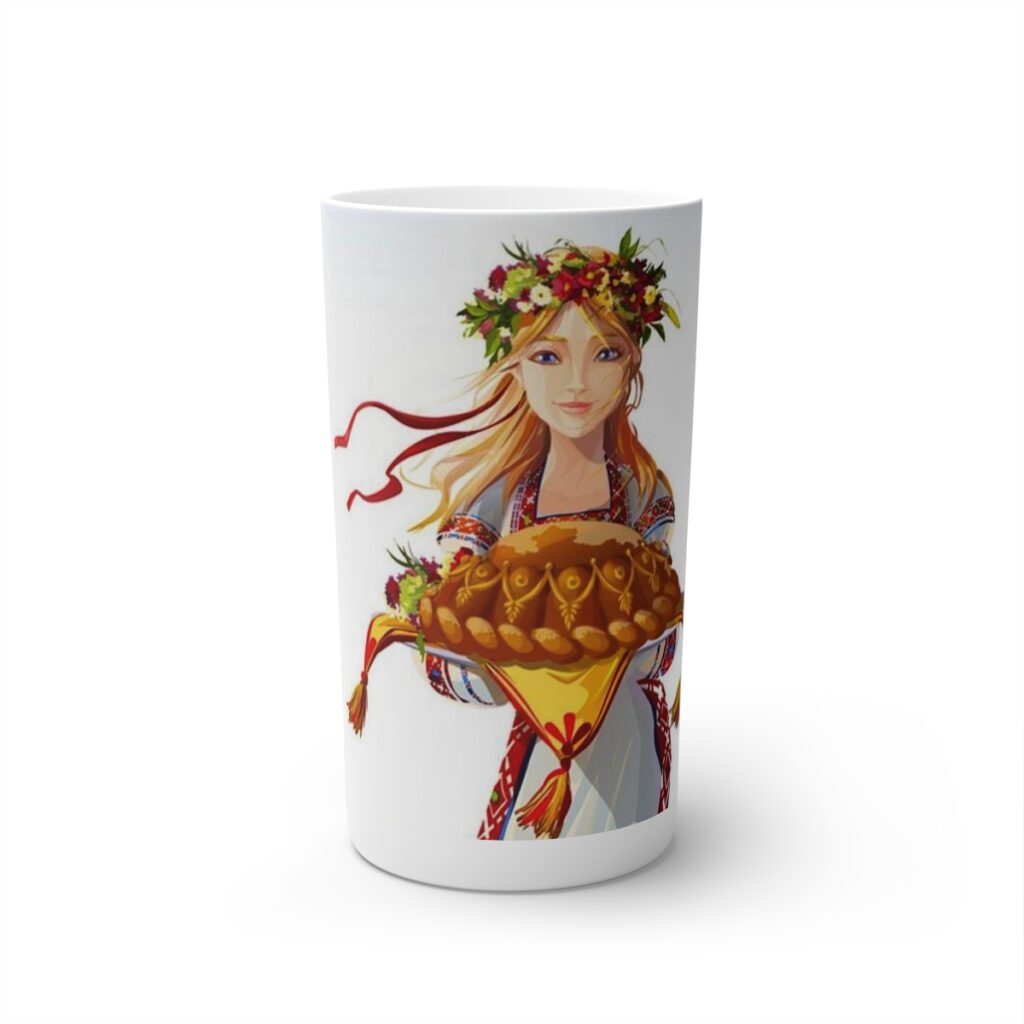 conical coffee mugs “Ukrainian girl”