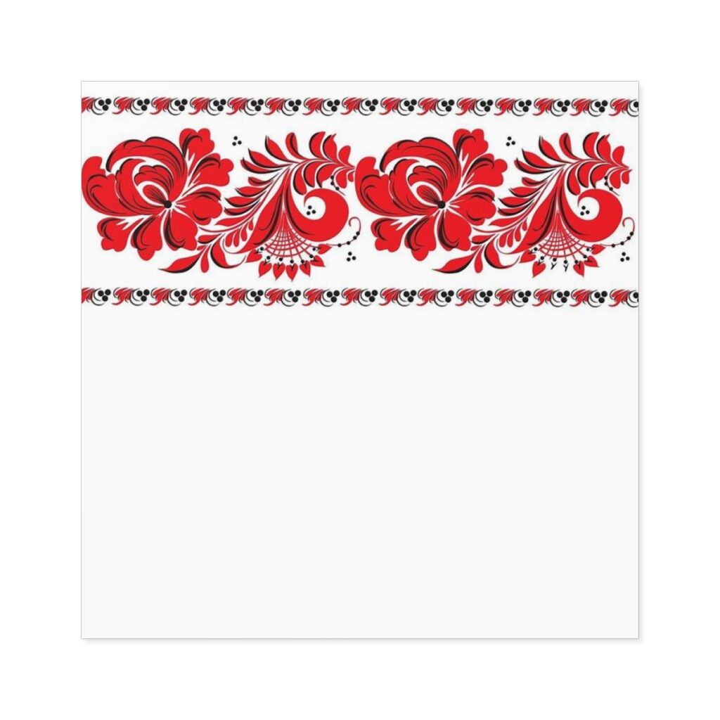 laminate stickers, square “Ukrainian ornament”