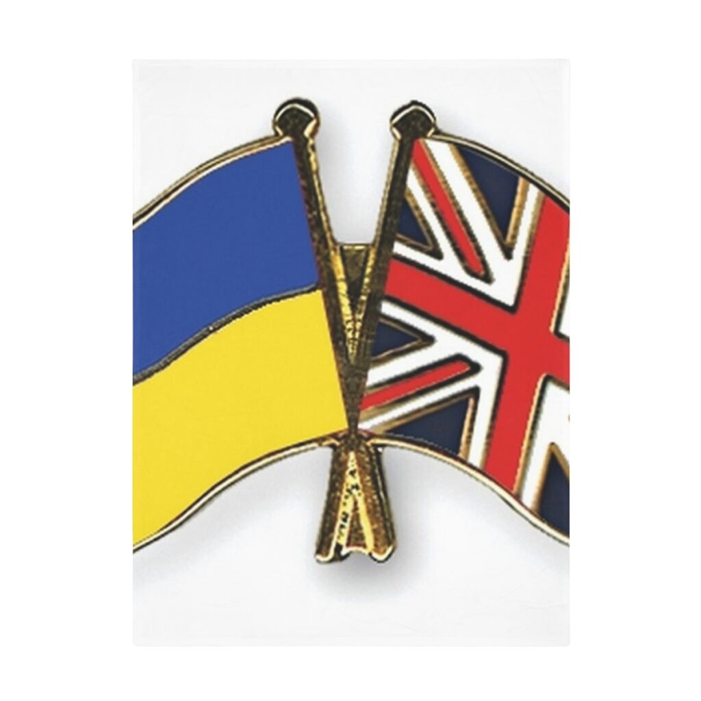 plush fleece blanket “Ukraine and England”