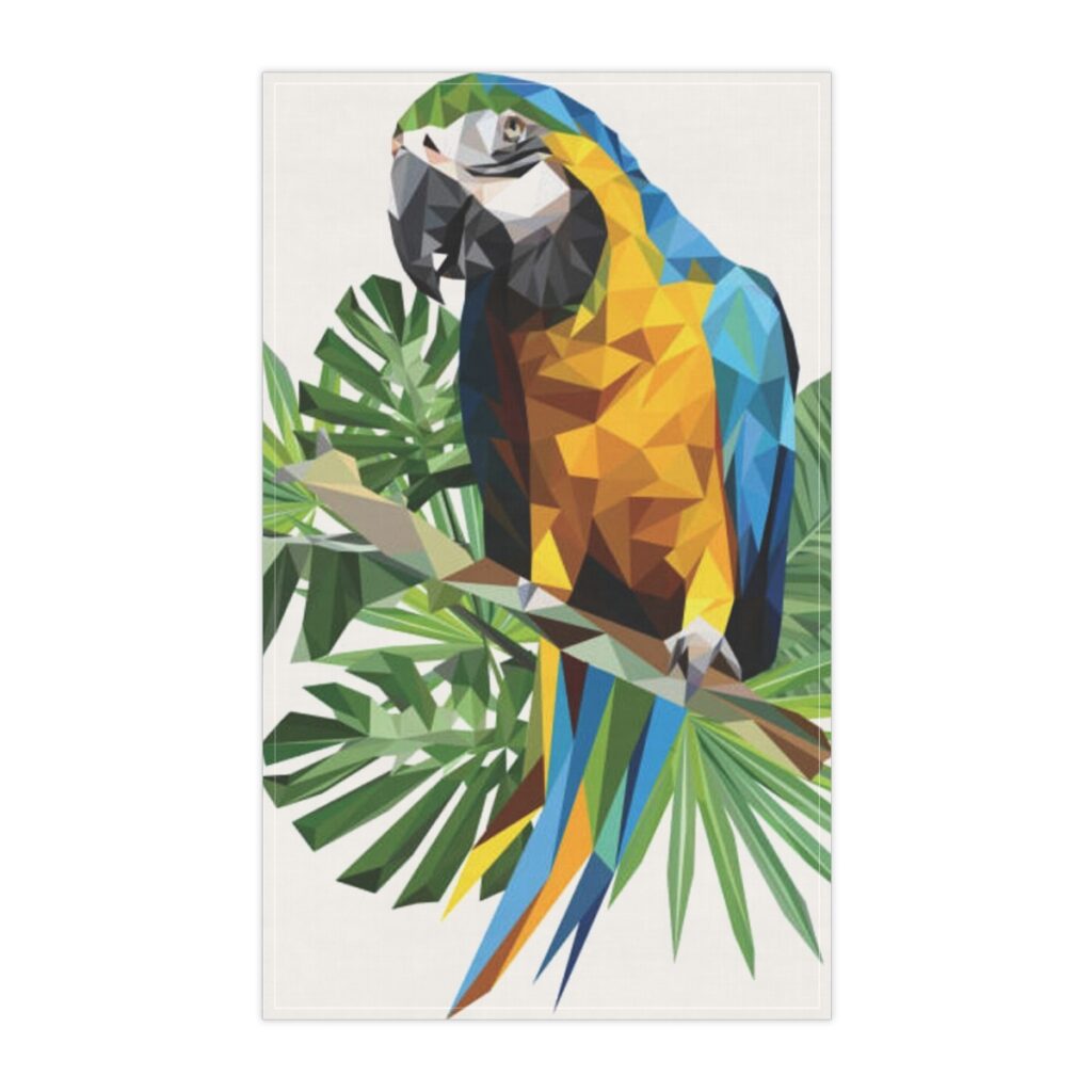 kitchen towel “Blue and Yellow Parrot”