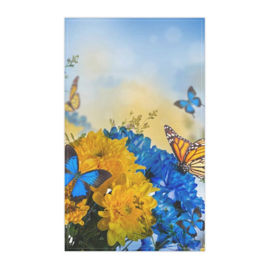 kitchen towel “Blue and yellow”