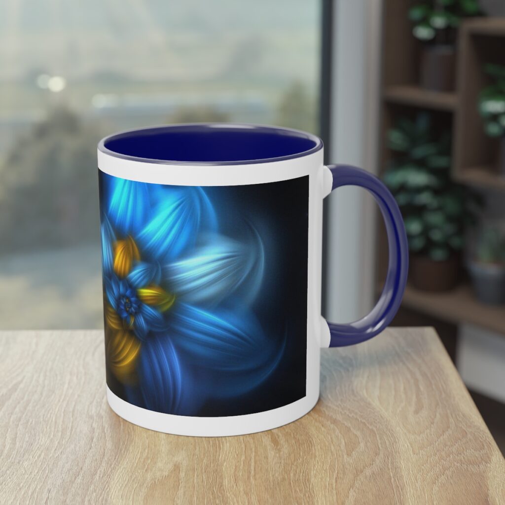 mug “Blue-yellow abstraction”