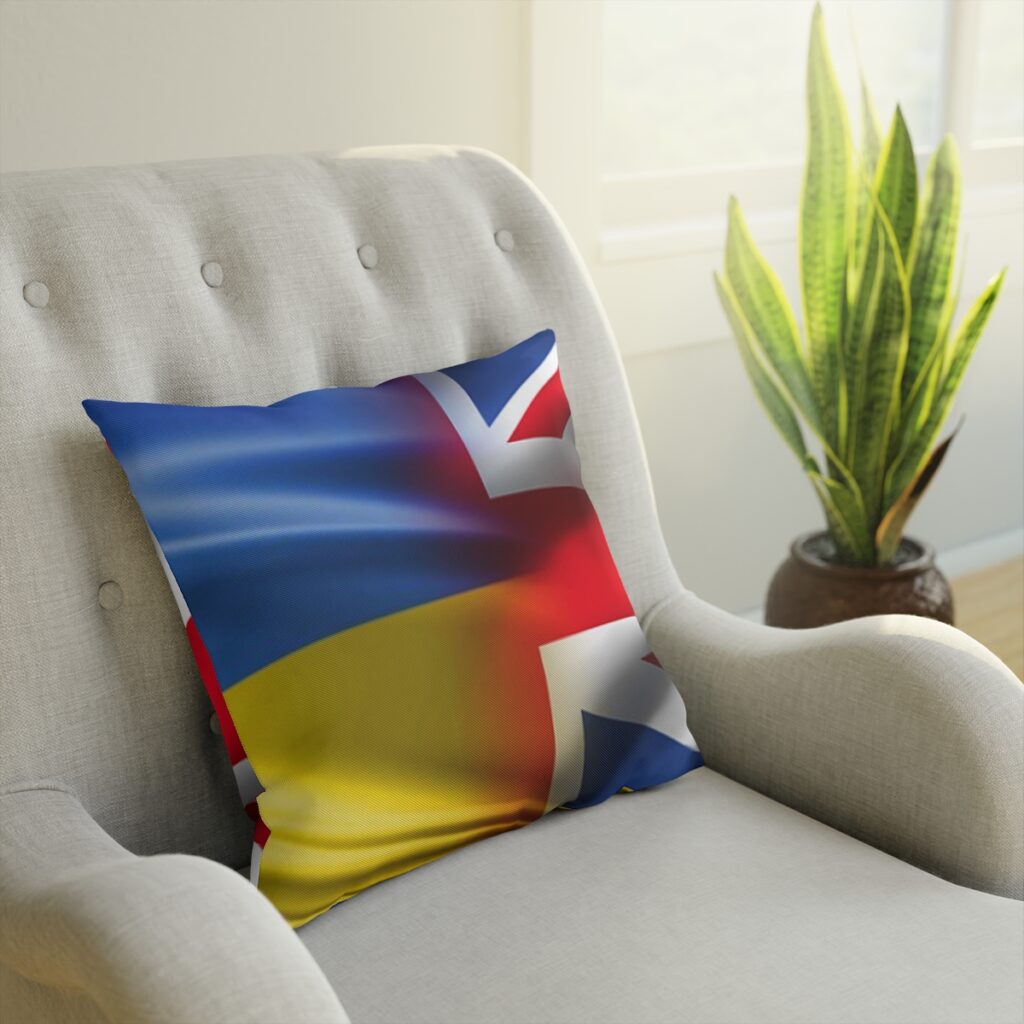 cushion “Ukraine and England”