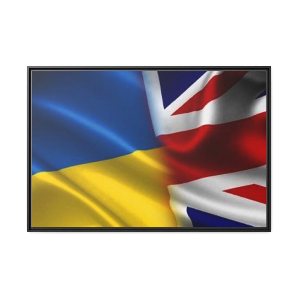 Matte Canvas “Ukraine and England”