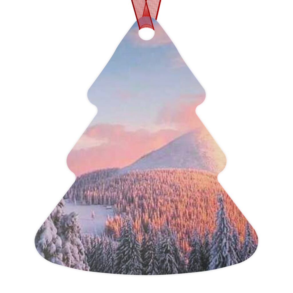 metal ornaments “Ukrainian winter Carpathians”