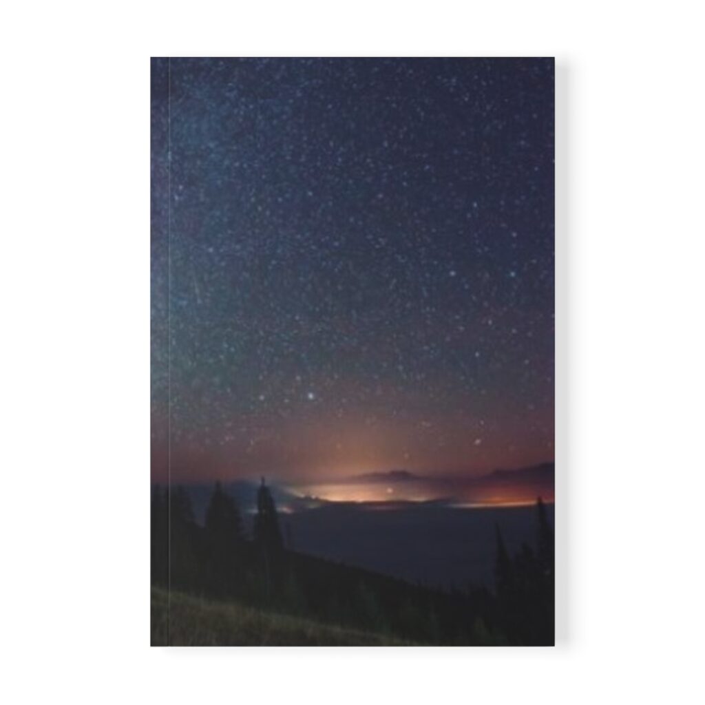 softcover notebook “Ukrainian starry sky in the Carpathians”