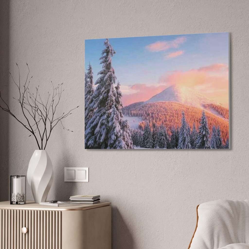 canvas stretched “Winter Carpathians”