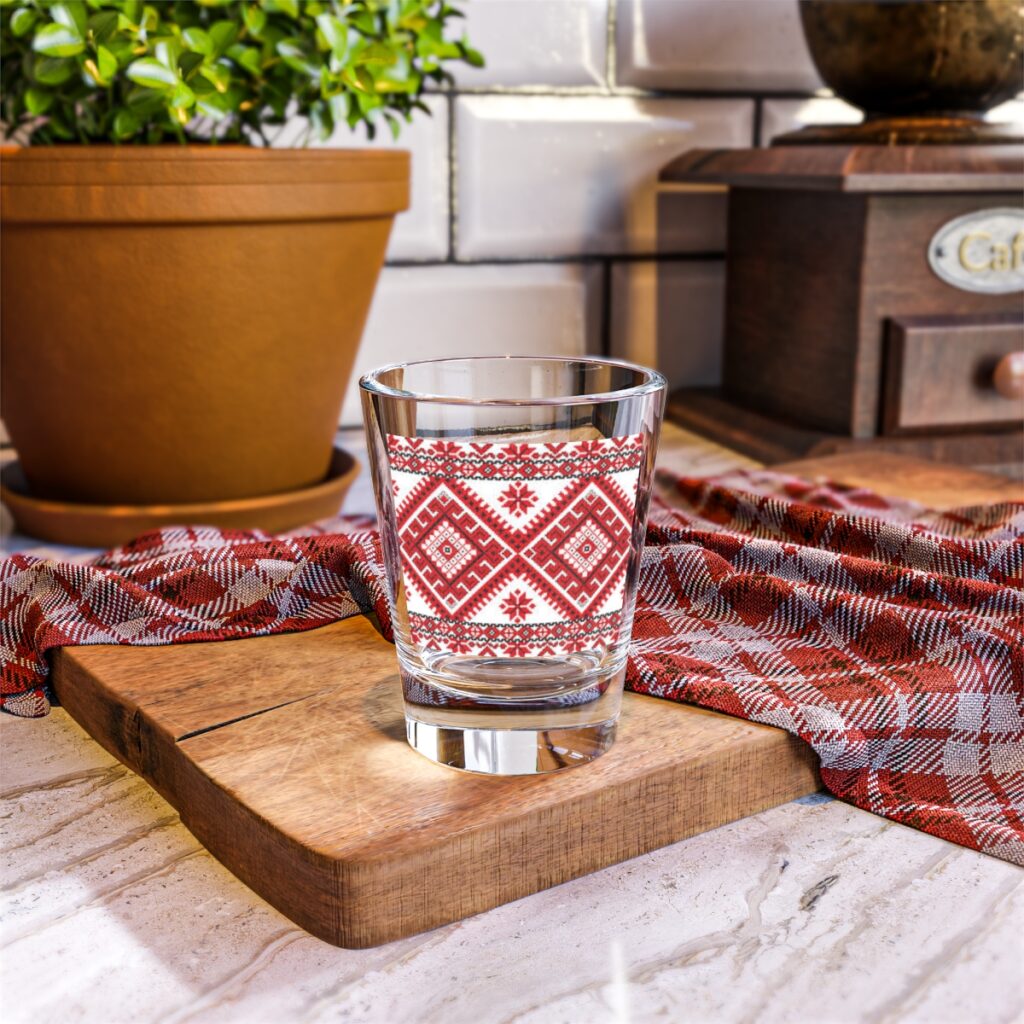 shot glass “Ukrainian embroidery”