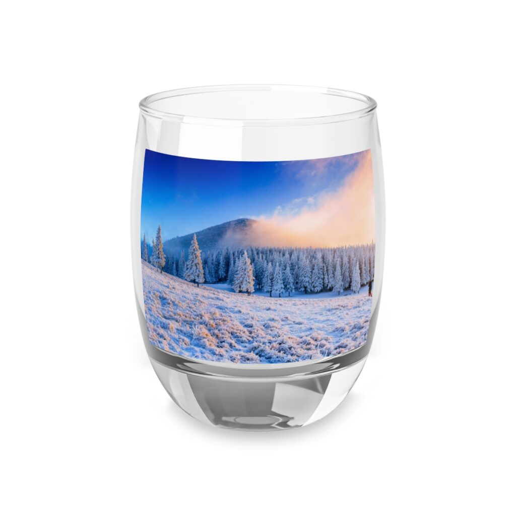 whiskey glass “Ukrainian winter Carpathians”