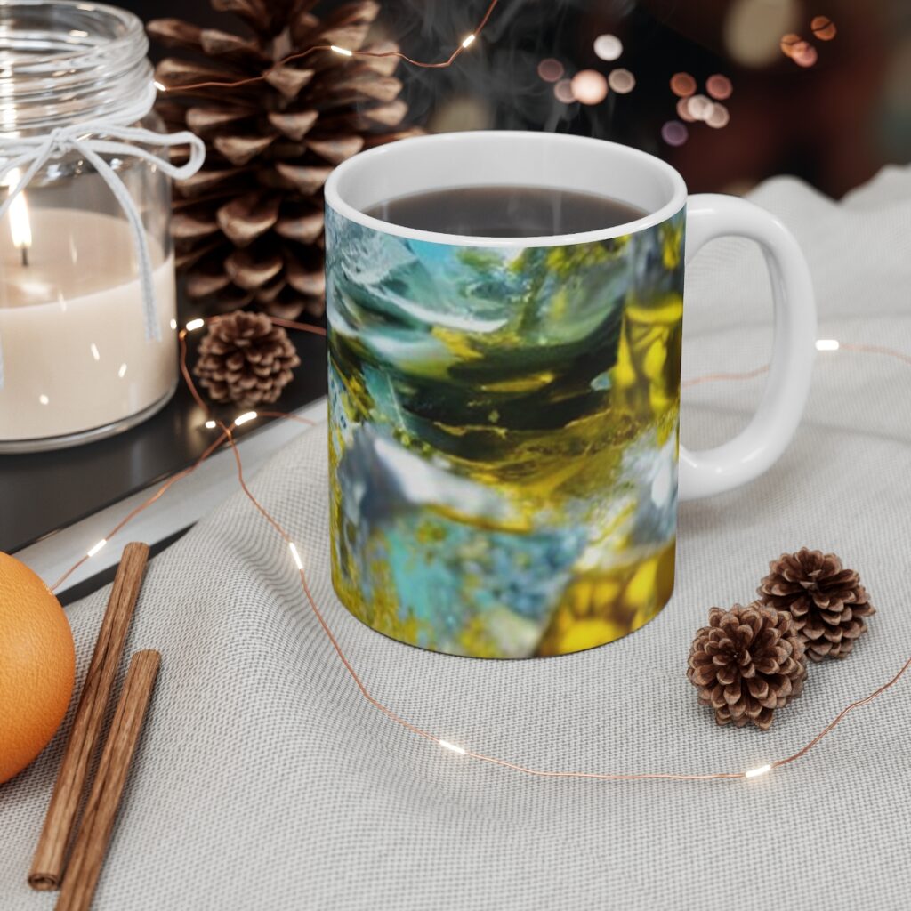 mug “Blue and Yellow Ice Cubes”