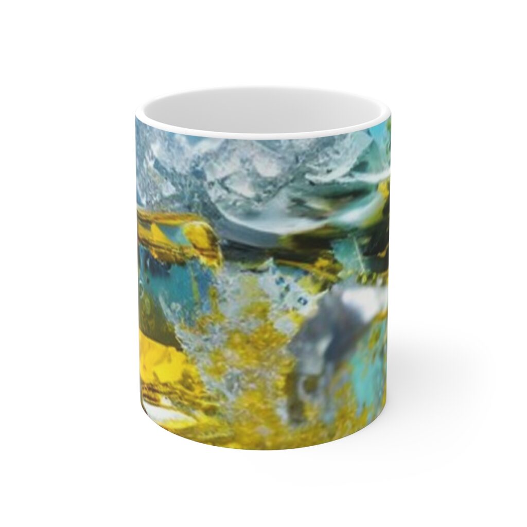 mug “Blue and Yellow Ice Cubes”