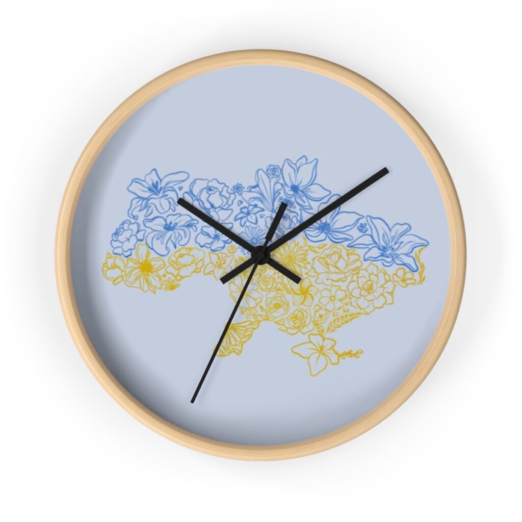 wall clock “Map of Ukraine”