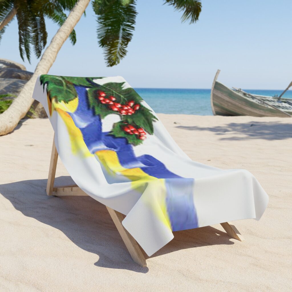 beach towel “Ukrainian viburnum”