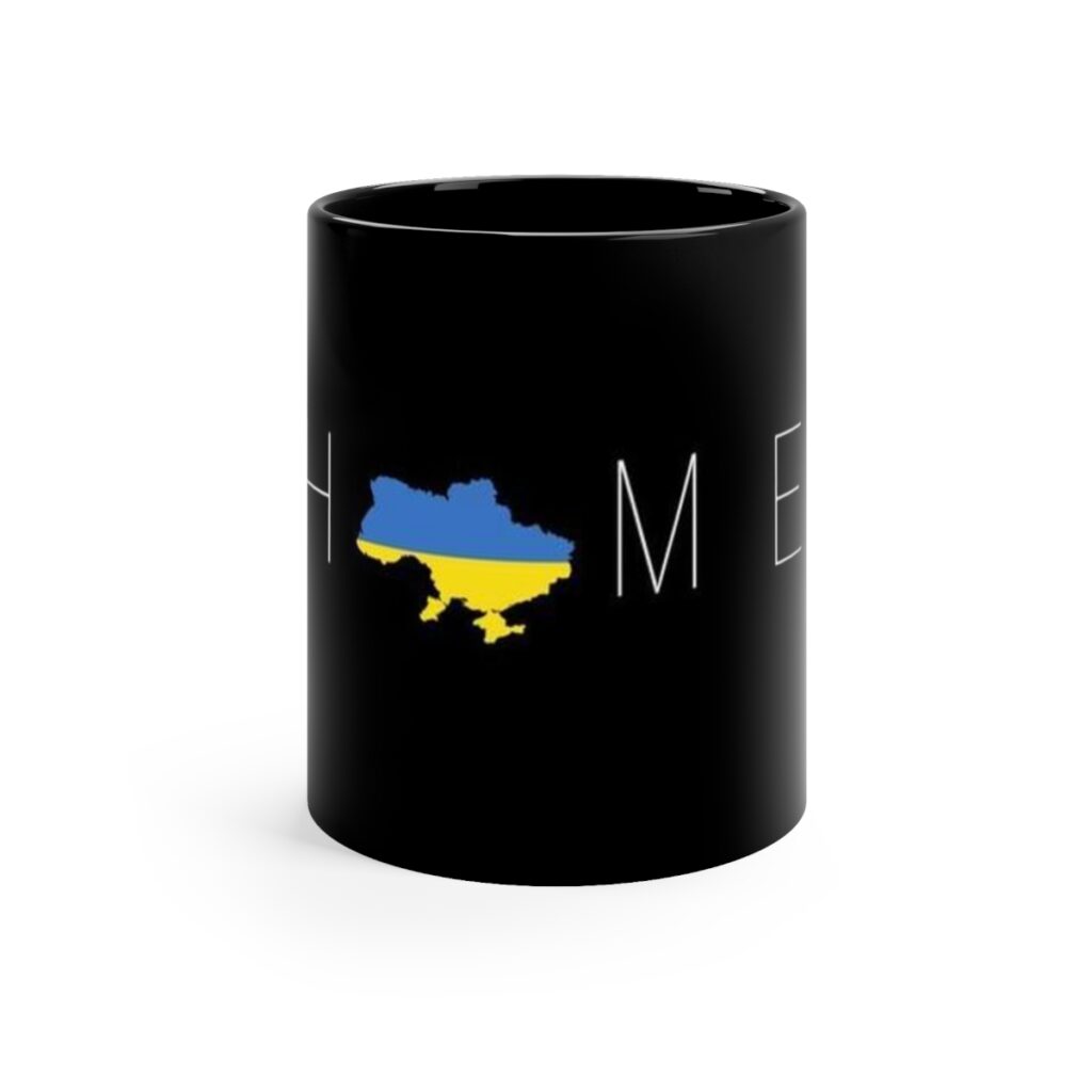 black mug “Home”