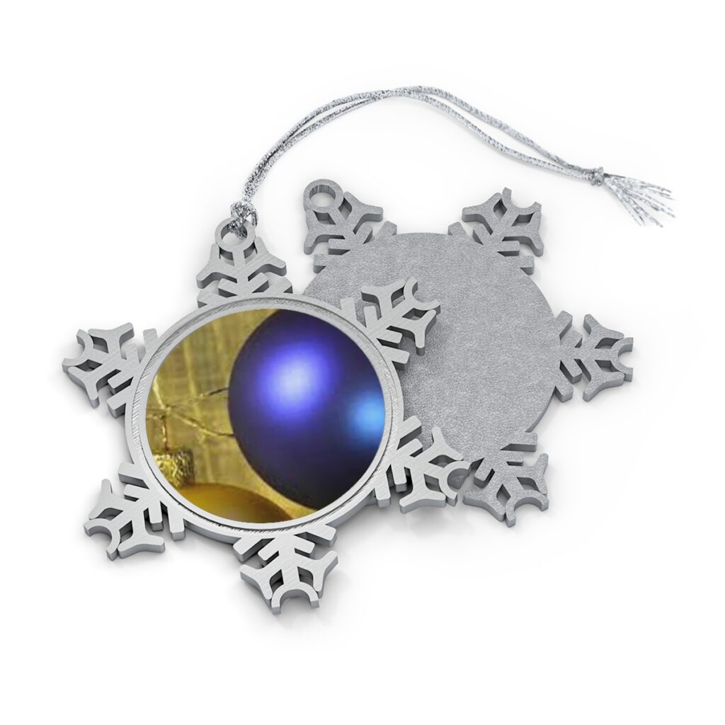 pewter snowflake ornament “Ukrainian New Year balls”