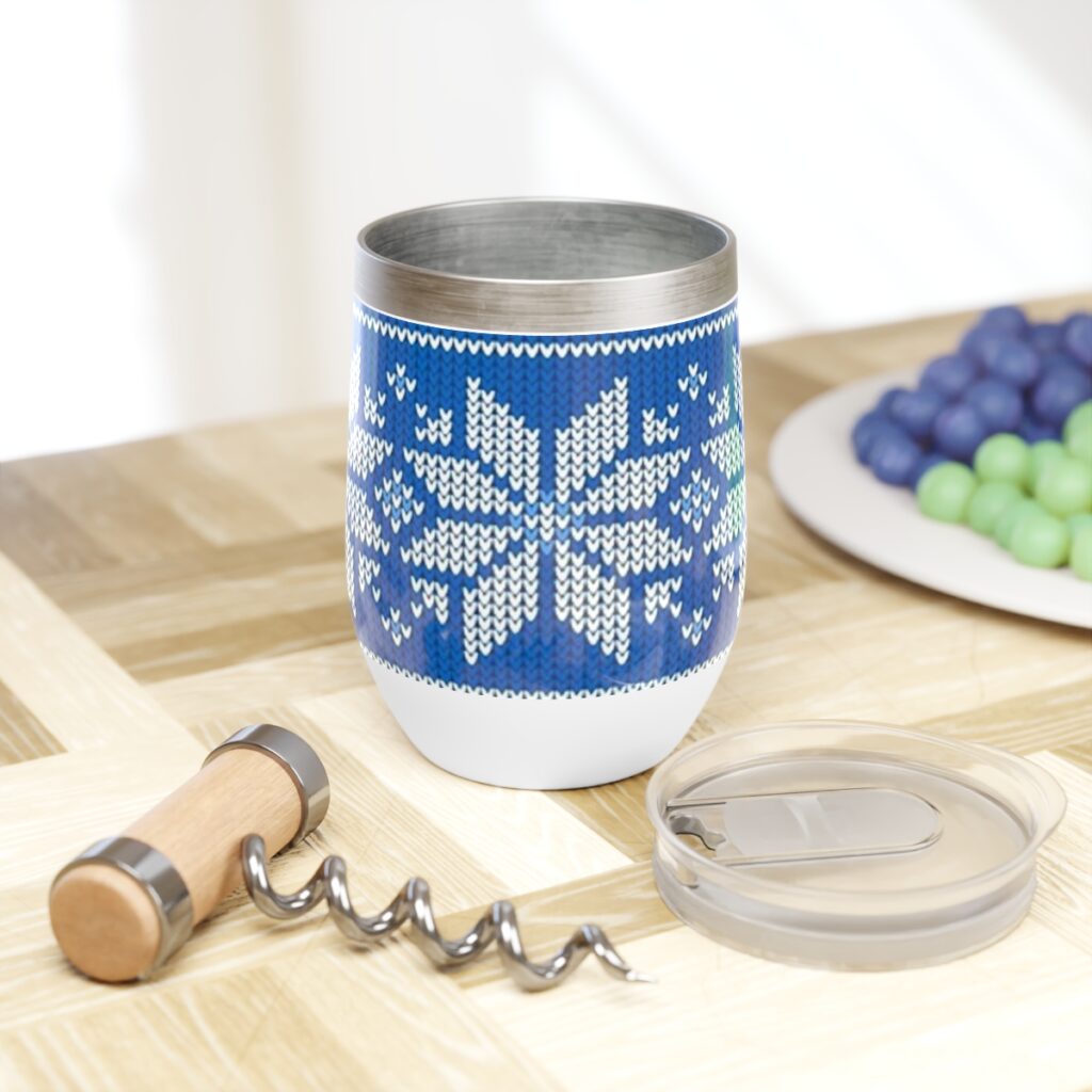 chill wine tumbler “Ukrainian embroidery”