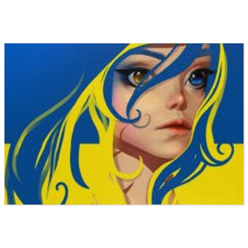 jigsaw puzzle “Blue and Yellow Avatar”