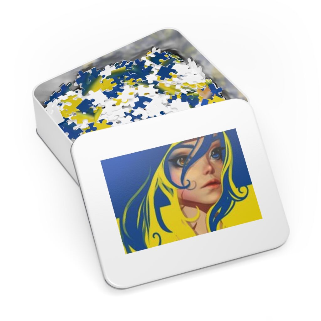 jigsaw puzzle “Blue and Yellow Avatar”