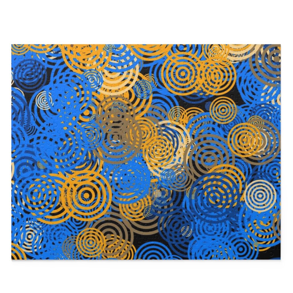 puzzle “Blue and yellow circles”