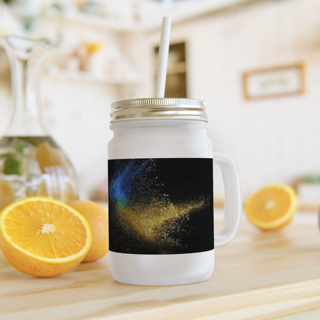 mason jar “Blue-yellow”