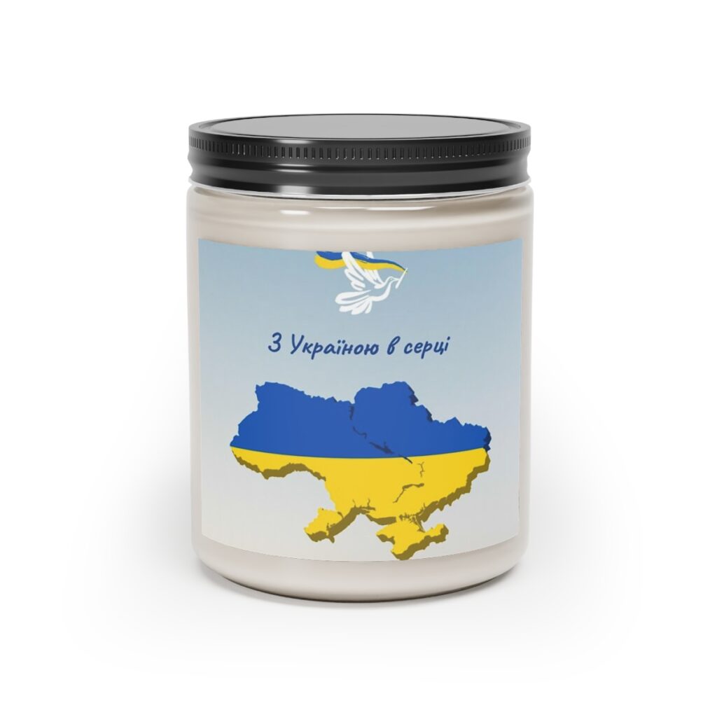 scented candle “With Ukraine in my heart”