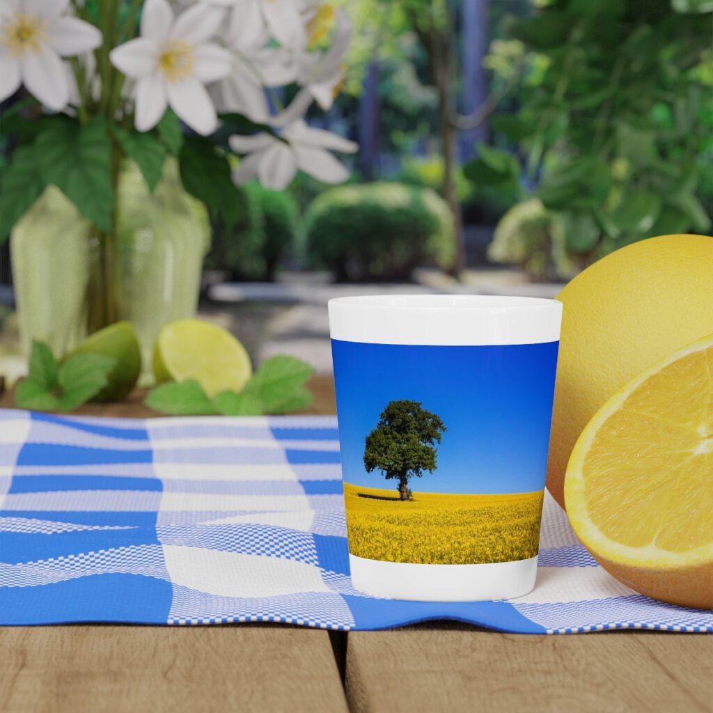 shot glass “Blue Yellow Field”