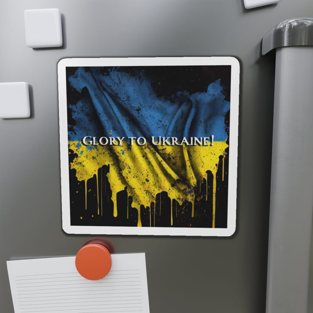 die-cut magnets “Glory to Ukraine”