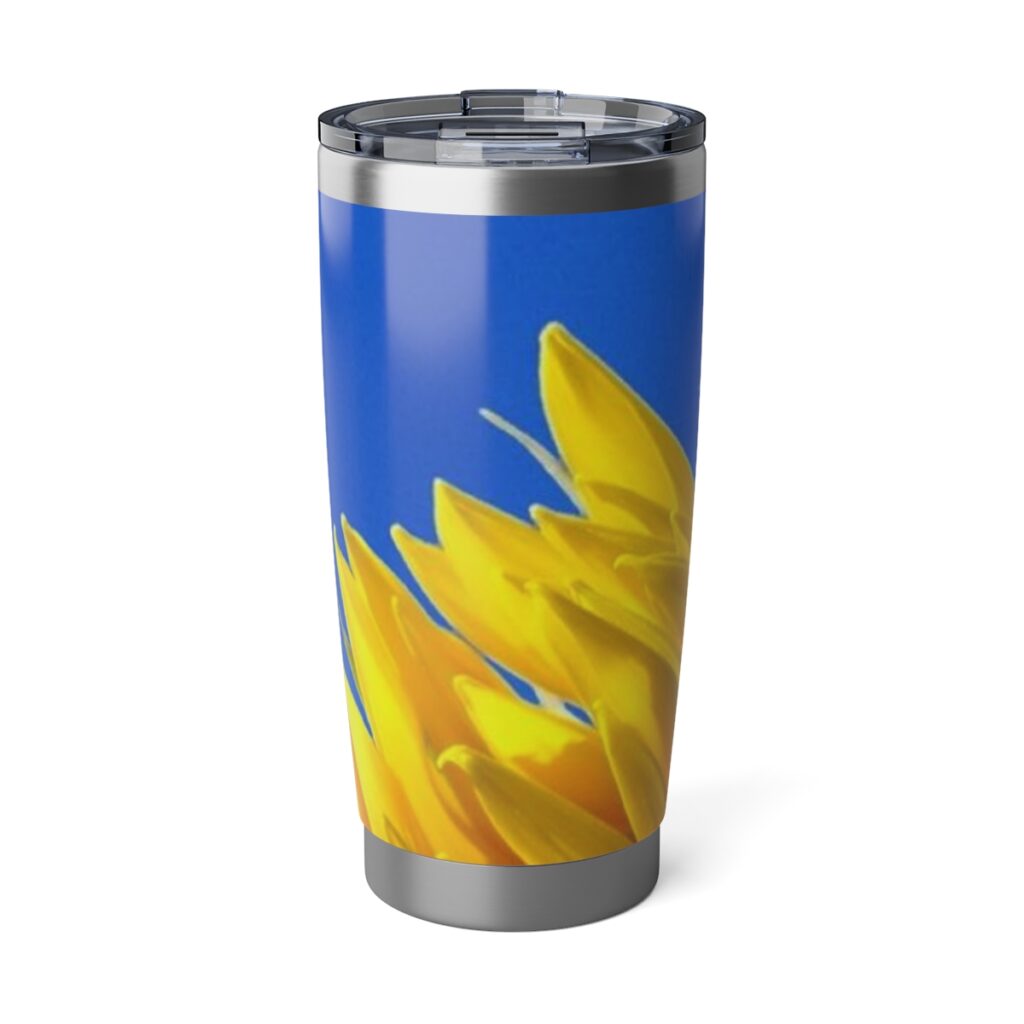 vagabond tumbler “Blue-yellow tulips”