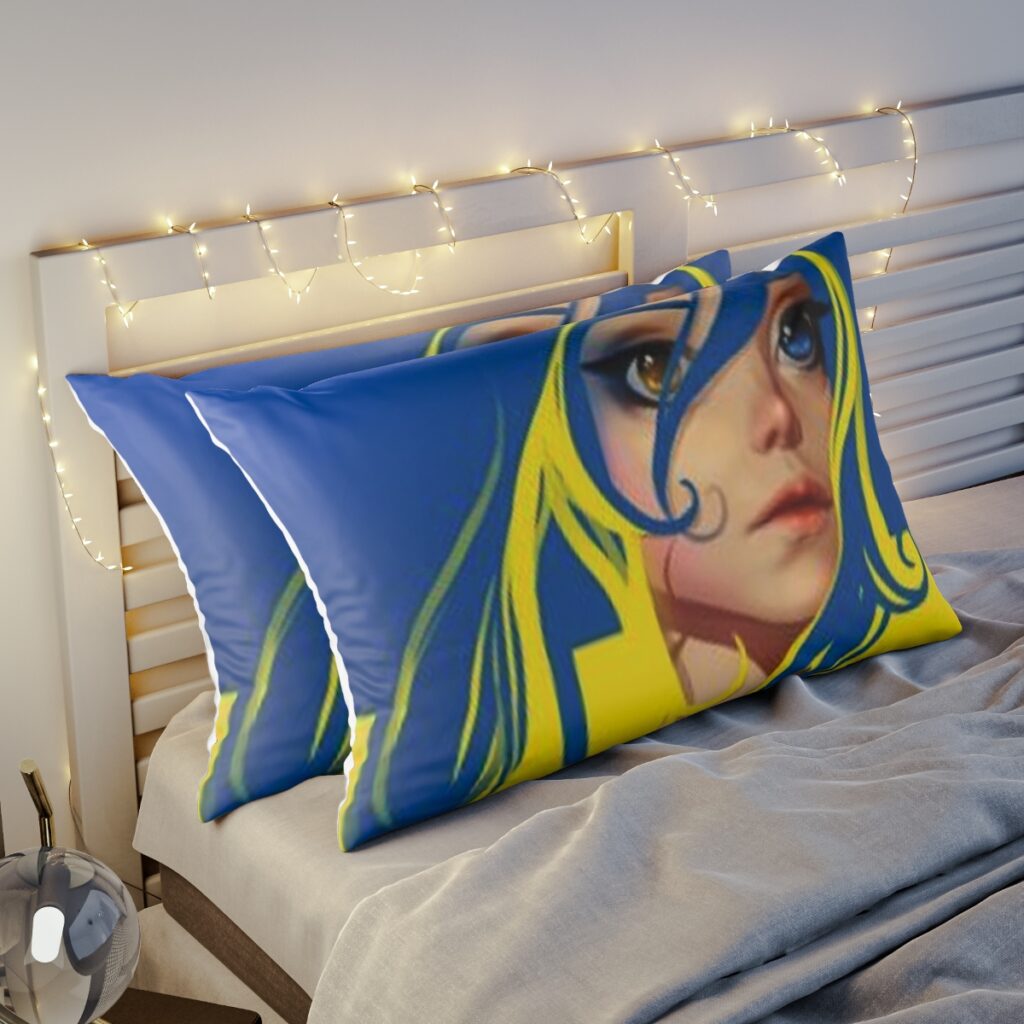 pillow sham “Blue-yellow Avatar”