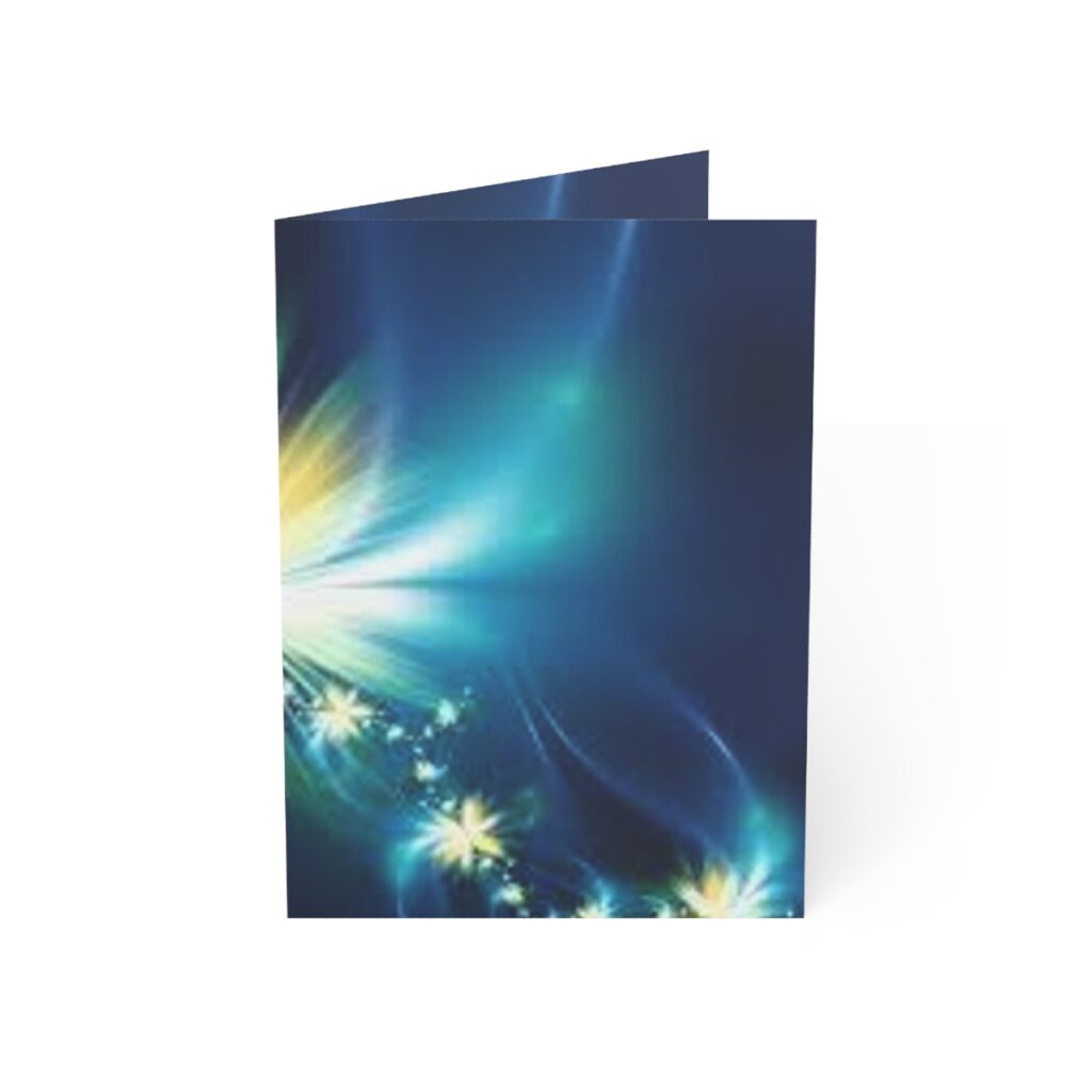 greeting cards “Blue Yellow Glow”