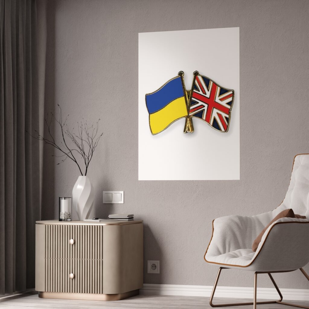 gloss posters “Ukraine and England”